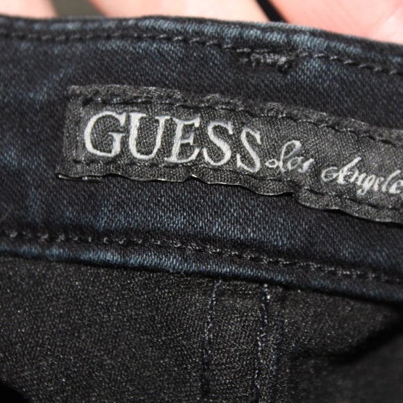 Dark Blue Guess Straight Leg Jeans - Picture 5 of 6